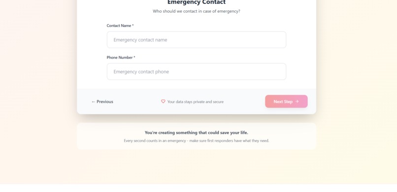 Lifelink-A QR-based emergency health card – screenshot 5
