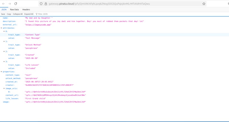 LegacyCode ~Preserving your Legacy on the Blockchain – screenshot 11