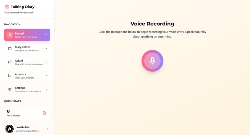 Talking Diary – screenshot 3