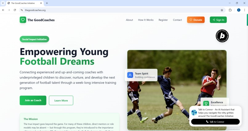 The GoodCoaches Initiative – screenshot 1