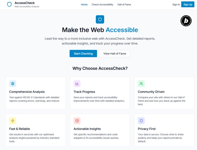 AccessCheck – screenshot 1
