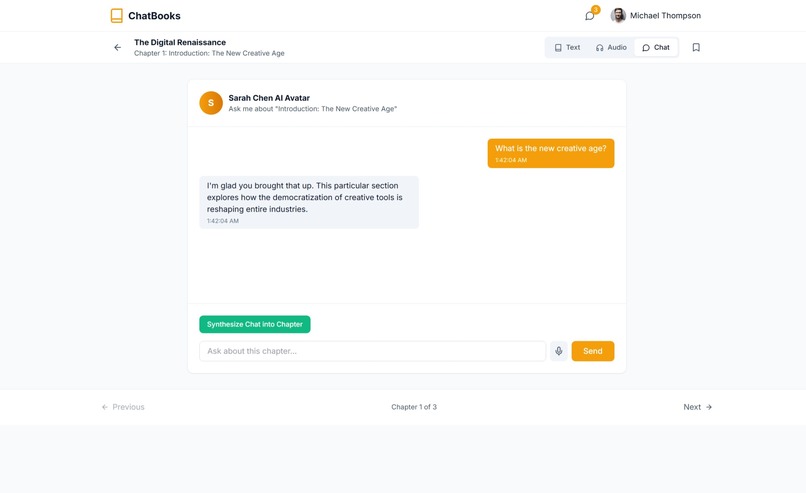 ChatBooks – screenshot 1