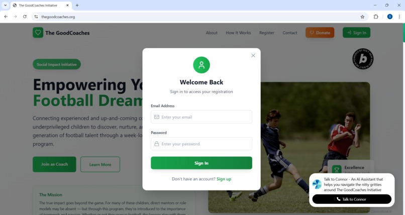 The GoodCoaches Initiative – screenshot 2