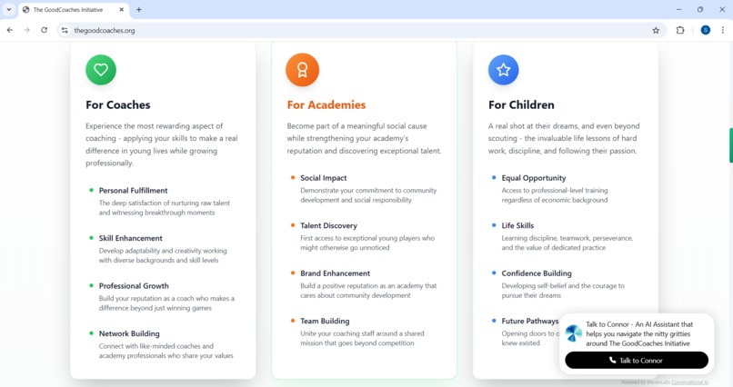 The GoodCoaches Initiative – screenshot 5