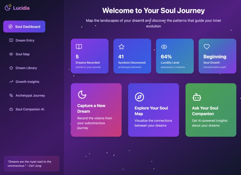 Lucidia - Map Your Soul’s Journey Through Dreams – screenshot 1