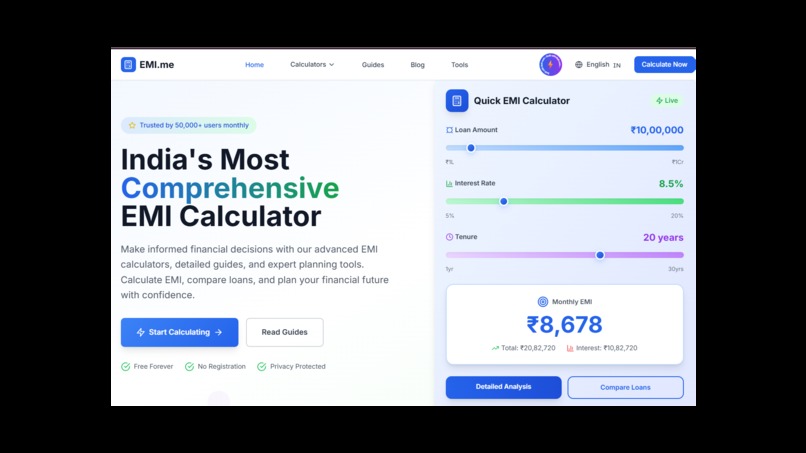 EMI.me - Smart Financial Calculator Hub – screenshot 1