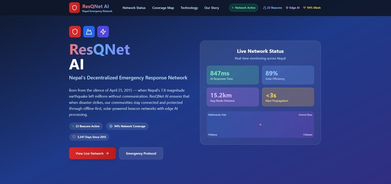 ResQNet AI – screenshot 1