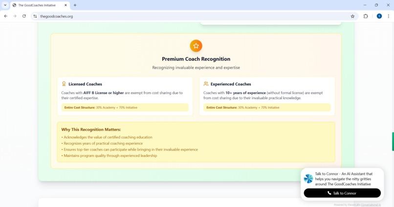 The GoodCoaches Initiative – screenshot 8