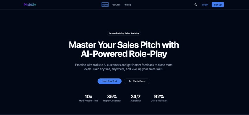 PitchSim – screenshot 1