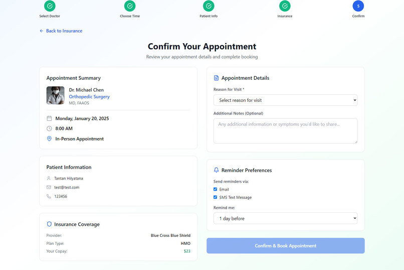 HealthCare Booking – screenshot 5