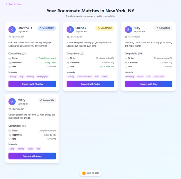 RoomMe - Roommate Matching Solution – screenshot 2