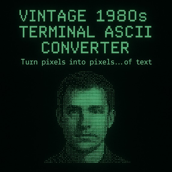 Vintage 1980s Terminal ASCII Converter – screenshot 1