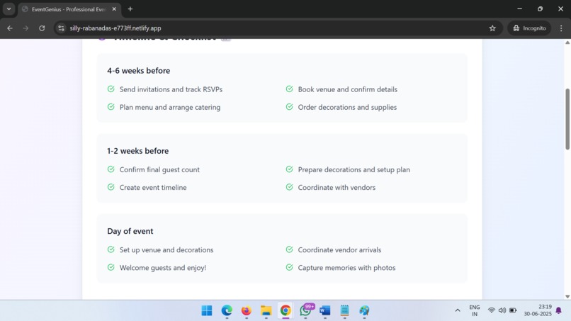 EventGenius – screenshot 2