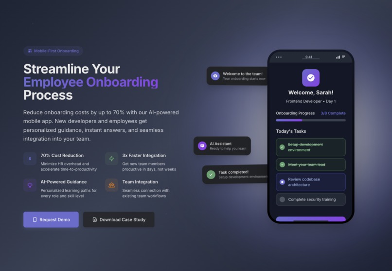 Onboarding Flow – screenshot 1