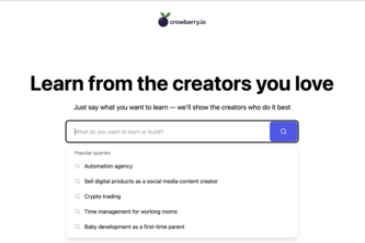 Crowberry - Learn from your favorite creator
