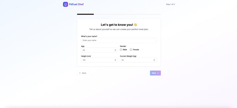 FitFuel – screenshot 1