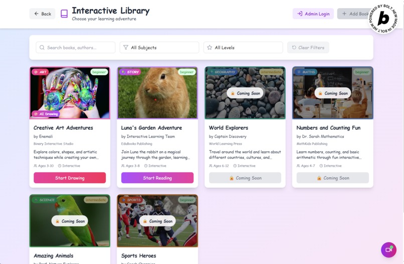 Interactive Library  – screenshot 1