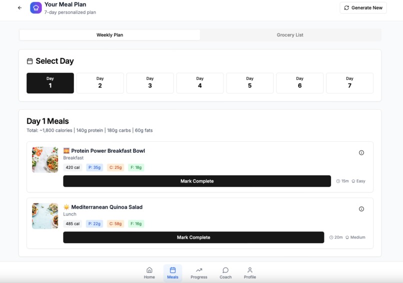 FitFuel – screenshot 5