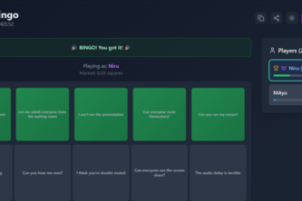Meeting Bingo : Turn Boring Meetings into Multiplayer Fun