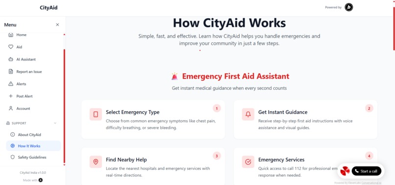 CityAid - India Smart Urban Safety Assistant – screenshot 3