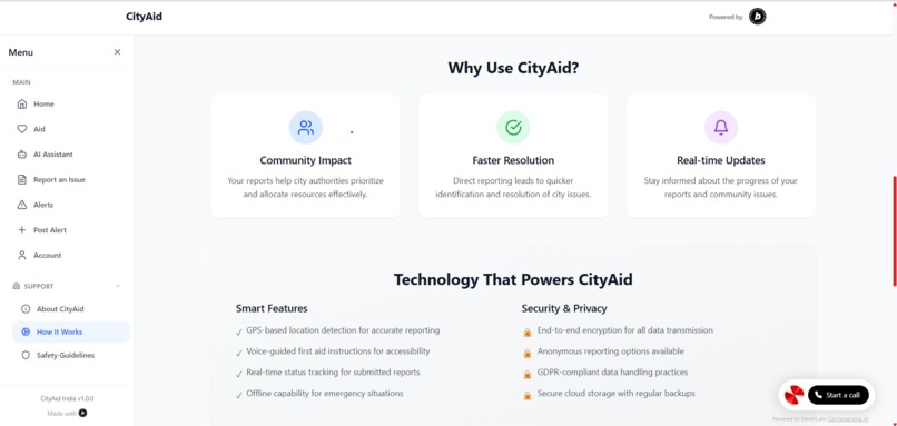 CityAid - India Smart Urban Safety Assistant – screenshot 4