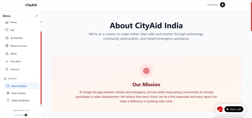 CityAid - India Smart Urban Safety Assistant – screenshot 2