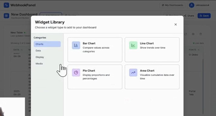 WebhookPanel – screenshot 1