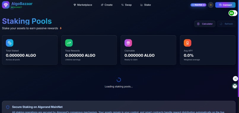 AlgoBazaar - Premier NFT Marketplace on Algorand MainNet – screenshot 4