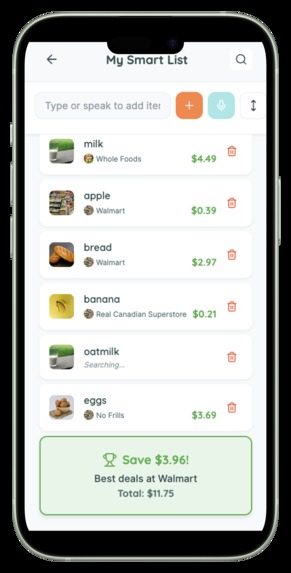 SmartBasket – screenshot 2