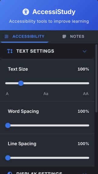 AccessiStudy – screenshot 2