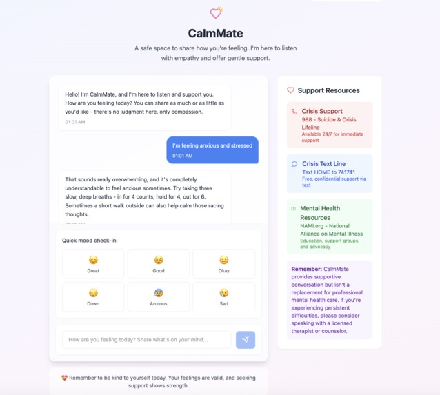 CalmMate – screenshot 1