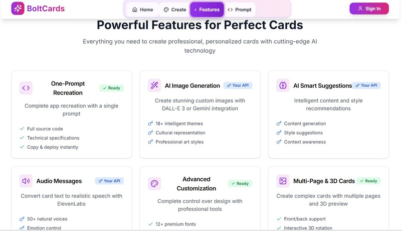 Bolt Special occasion Cards – screenshot 2