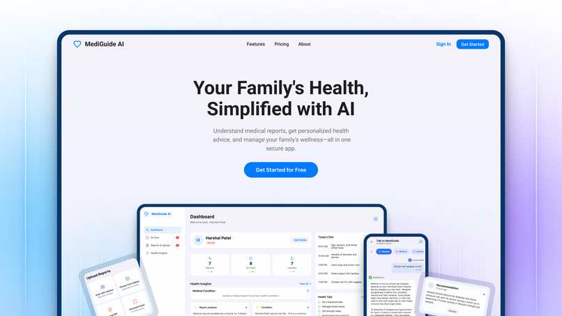 MediGuide AI - Your Family's Health, Simplified with AI – screenshot 1
