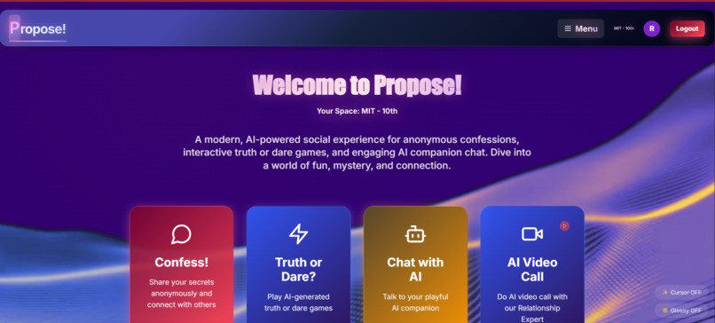 Propose!-AI Powered Social Experience – screenshot 2