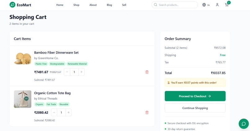 Eco-Friendly Marketplace – screenshot 8
