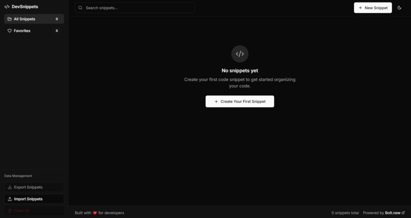 DevSnippets - Code Organizer – screenshot 1