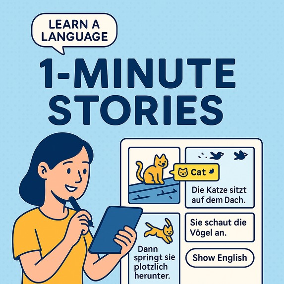 1-minute stories- Language learning  – screenshot 1