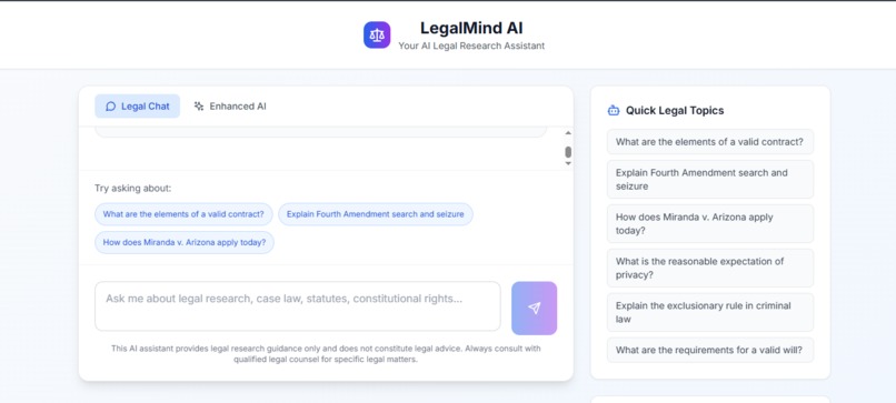 LegalMind AI – screenshot 1