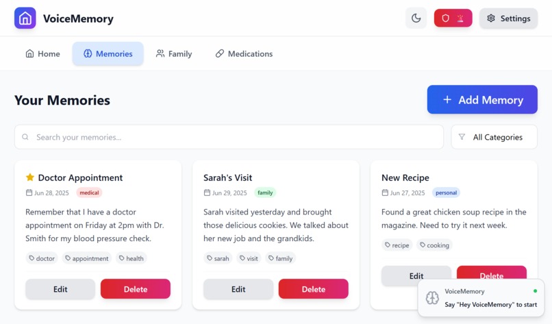 VoiceMemory – screenshot 3