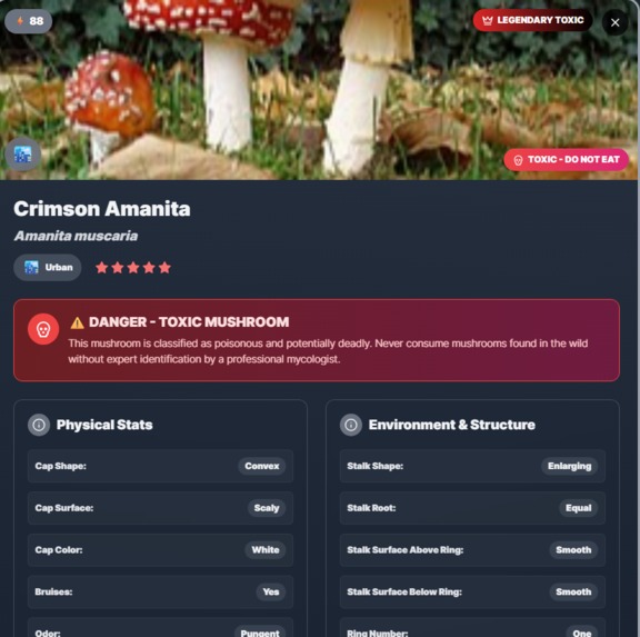 ShroomDex: Pocket Guide to the world of Fungi – screenshot 2