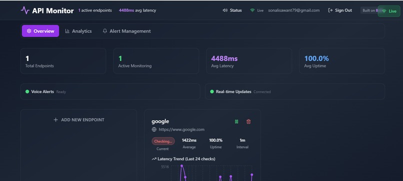 API LATENCY DASHBOARD - See your API performance clearly – screenshot 1