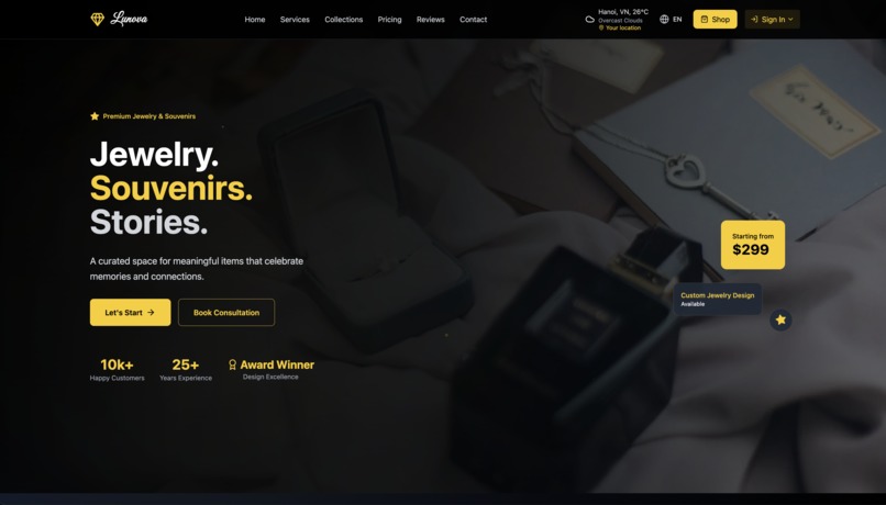 Lunova - Modern Jewelry & Souvenir E-commerce Platform – screenshot 4