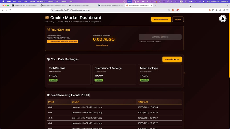 Cookie Market - Own Your Data, Claim Your Wealth – screenshot 5