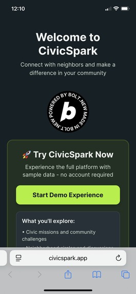 Civic Spark – screenshot 1