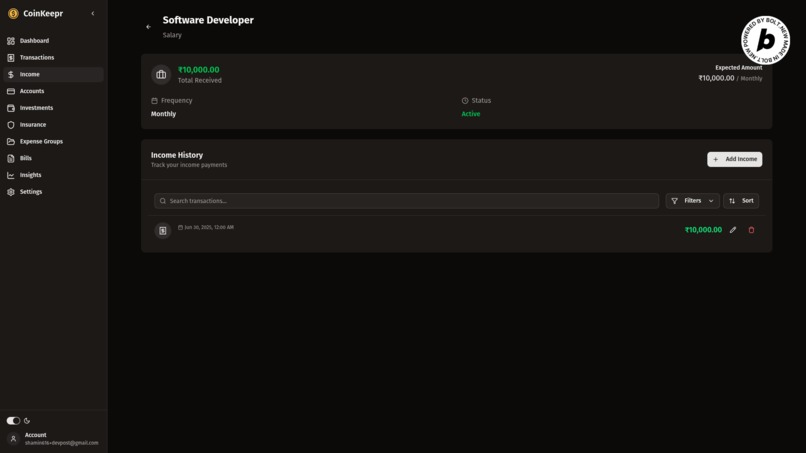Coinkeepr – screenshot 7