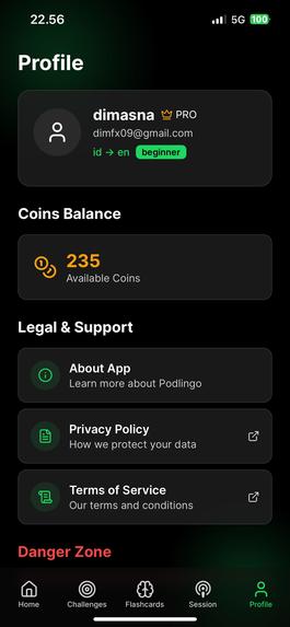 Podlingo - Practice English Through Podcast Videos & AI – screenshot 5