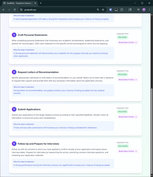 GoalPath – screenshot 5
