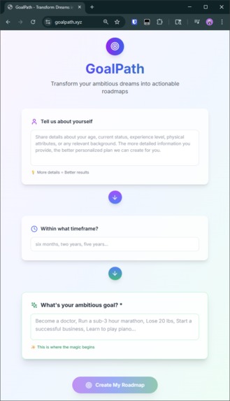 GoalPath – screenshot 1
