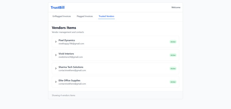 TrustBill – screenshot 1