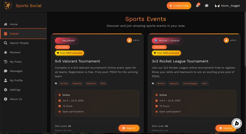 SportsSocial  – screenshot 4